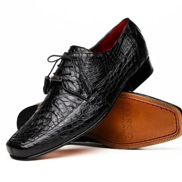 marco_di_milano_leonardo__1.webp Flash Sale Marco di Milano Leonardo Caiman Crocodile Derby Black