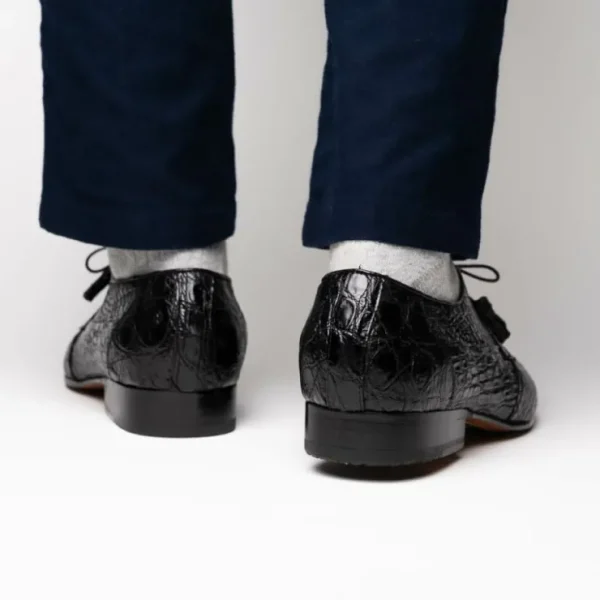 marco_di_milano_leonardo__7.webp Flash Sale Marco di Milano Leonardo Caiman Crocodile Derby Black