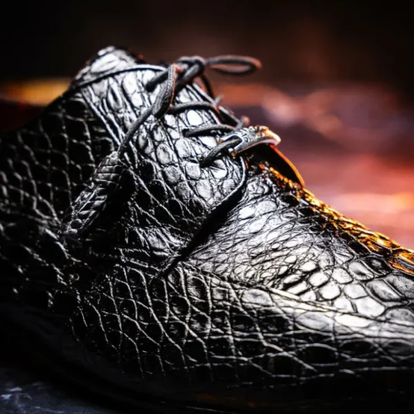 marco_di_milano_leonardo__9.webp Flash Sale Marco di Milano Leonardo Caiman Crocodile Derby Black