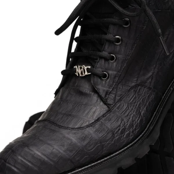 marco_di_milano_leoni_cai_2-1.webp Flash Sale Marco di Milano Leoni Caiman Crocodile Lace Up Boots Oil Black OilBlack