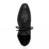 Flash Sale Marco di Milano Leoni Caiman Crocodile Lace Up Boots Oil Black OilBlack