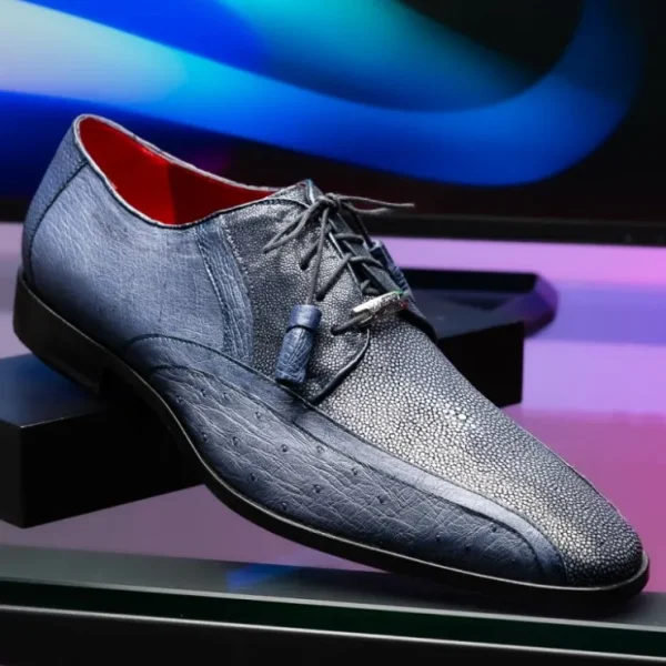 marco_di_milano_lucca_ost_10.webp New Marco di Milano Lucca Ostrich & Stingray Shoes Navy