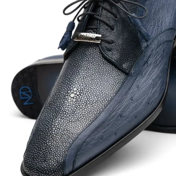 marco_di_milano_lucca_ost_3.webp New Marco di Milano Lucca Ostrich & Stingray Shoes Navy