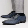 New Marco di Milano Lucca Ostrich & Stingray Shoes Navy