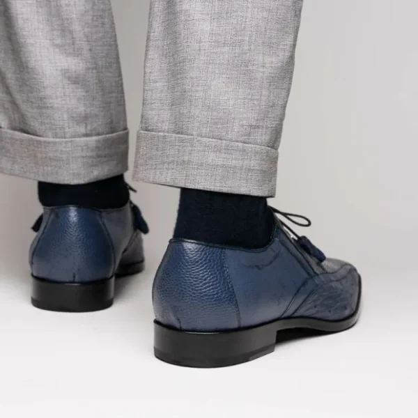 marco_di_milano_lucca_ost_7.webp New Marco di Milano Lucca Ostrich & Stingray Shoes Navy