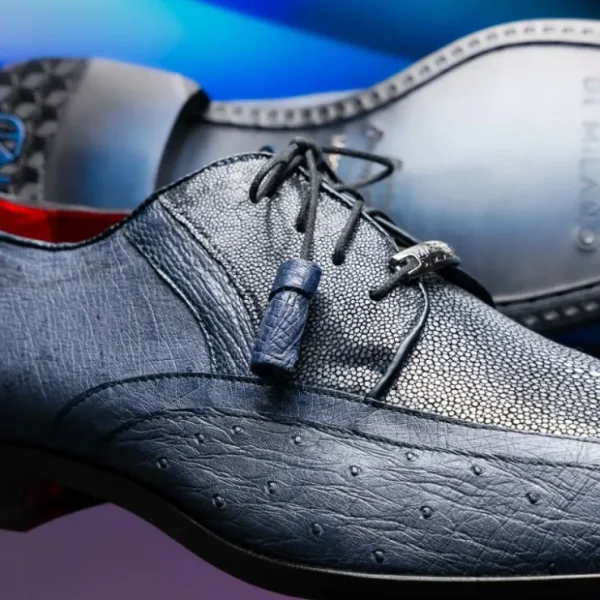 marco_di_milano_lucca_ost_9.webp New Marco di Milano Lucca Ostrich & Stingray Shoes Navy