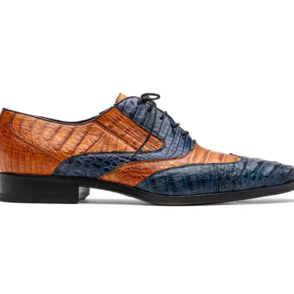 marco_di_milano_luciano_c_0-1.webp Outlet Marco di Milano Luciano Caiman Crocodile Wingtip Shoes Blue / Brandy