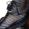 Online Marco di Milano Luciano Caiman Crocodile Wingtip Shoes Navy / Brown