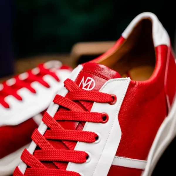 marco_di_milano_lyon_ii_o_8-3.webp Discount Marco di Milano Lyon II Ostrich Quill & Calfskin Sneakers Red / White