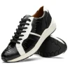 Clearance Marco di Milano Lyon Ostrich Leg & Calfskin Sneakers Black / White