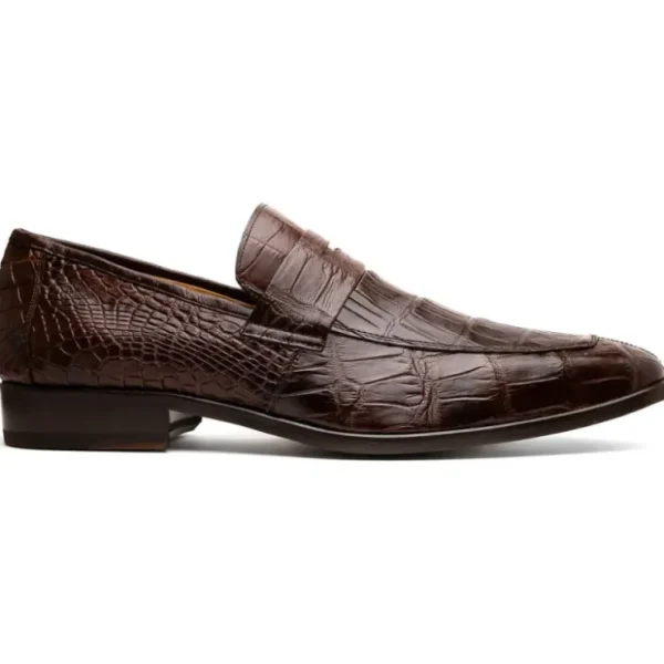 Cheap Marco di Milano Matteo Alligator Penny Loafer Brown