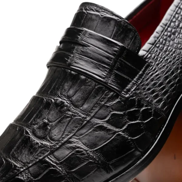 Cheap Marco di Milano Matteo Alligator Penny Loafer Black