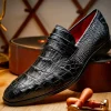 Cheap Marco di Milano Matteo Alligator Penny Loafer Black
