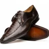 Cheap Marco di Milano Merida Caiman & Lizard Derby Brown