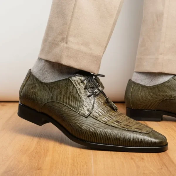 marco_di_milano_merida_ca_10-4.webp Clearance Marco di Milano Merida Caiman & Lizard Derby Olive Green OliveGreen