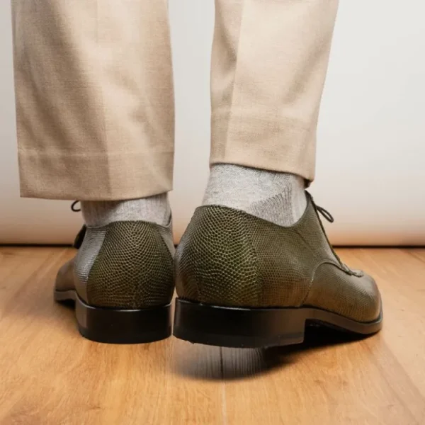 marco_di_milano_merida_ca_11.webp Clearance Marco di Milano Merida Caiman & Lizard Derby Olive Green OliveGreen