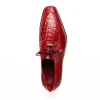 Hot Marco di Milano Merida Caiman & Lizard Derby Red
