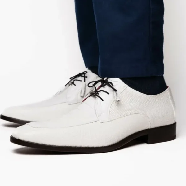 Discount Marco di Milano Merida Caiman & Lizard Derby White