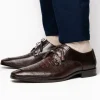 Cheap Marco di Milano Merida Caiman & Lizard Derby Brown