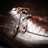Cheap Marco di Milano Merida Caiman & Lizard Derby Brown