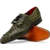 Cheap Marco di Milano Nilo Nile Crocodile Derby Wood Green WoodGreen