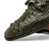 Cheap Marco di Milano Nilo Nile Crocodile Derby Wood Green WoodGreen