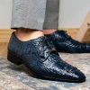 Cheap Marco di Milano Nilo Nile Crocodile Derby Navy