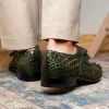 Cheap Marco di Milano Nilo Nile Crocodile Derby Wood Green WoodGreen