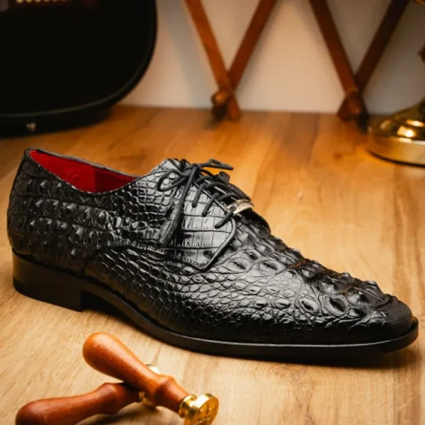 marco_di_milano_nilo_nile_8.webp Cheap Marco di Milano Nilo Nile Crocodile Derby Black