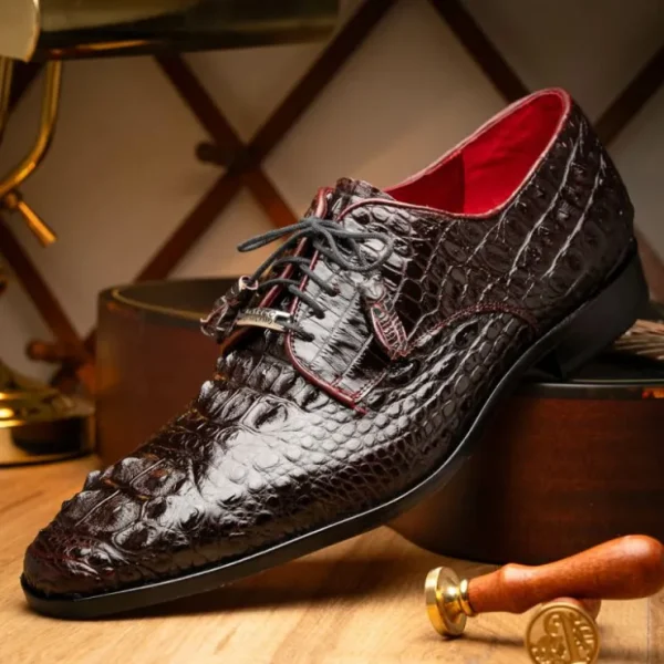 marco_di_milano_nilo_nile_9-3.webp Fashion Marco di Milano Nilo Nile Crocodile Derby Wine