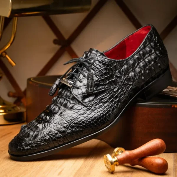 marco_di_milano_nilo_nile_9.webp Cheap Marco di Milano Nilo Nile Crocodile Derby Black