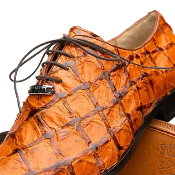 New Marco di Milano Olivieri Pirarucu Dress Oxfords Brandy