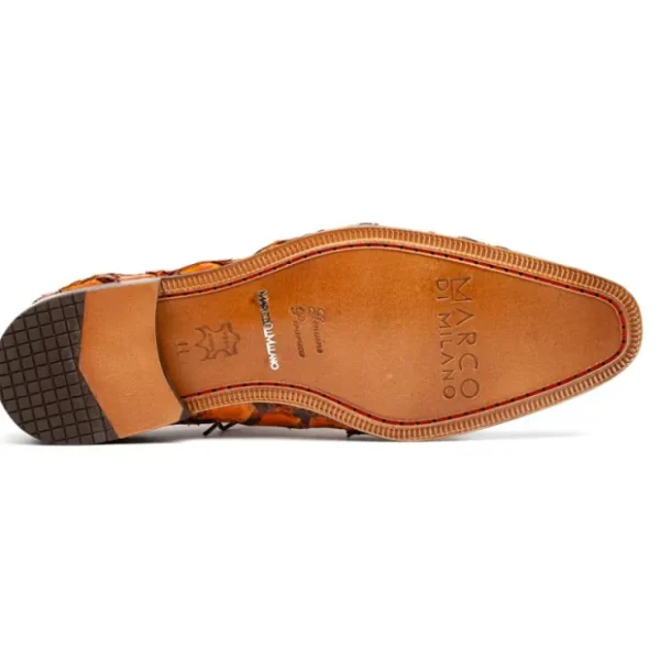 New Marco di Milano Olivieri Pirarucu Dress Oxfords Brandy