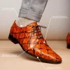 New Marco di Milano Olivieri Pirarucu Dress Oxfords Brandy