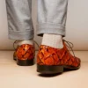 New Marco di Milano Olivieri Pirarucu Dress Oxfords Brandy