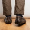 Clearance Marco di Milano Parma Caiman Belly Bit Drivers Brown