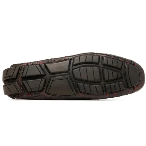 Discount Marco di Milano Parma Caiman Belly Bit Drivers Black Cherry BlackCherry
