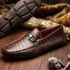 Clearance Marco di Milano Parma Caiman Belly Bit Drivers Brown