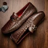 Clearance Marco di Milano Parma Caiman Belly Bit Drivers Brown