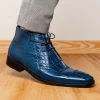 Shop Marco di Milano Pietro Alligator Chukka Boots Rustic Jean RusticJean