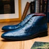 Shop Marco di Milano Pietro Alligator Chukka Boots Rustic Jean RusticJean