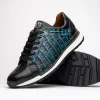 Store Marco di Milano Portici Caiman & Lizard Sneakers Blue Combo BlueCombo