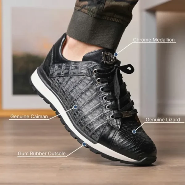 marco_di_milano_portici_c_12-1.webp New Marco di Milano Portici Caiman & Lizard Sneakers Gray Combo GrayCombo