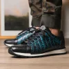 Store Marco di Milano Portici Caiman & Lizard Sneakers Blue Combo BlueCombo