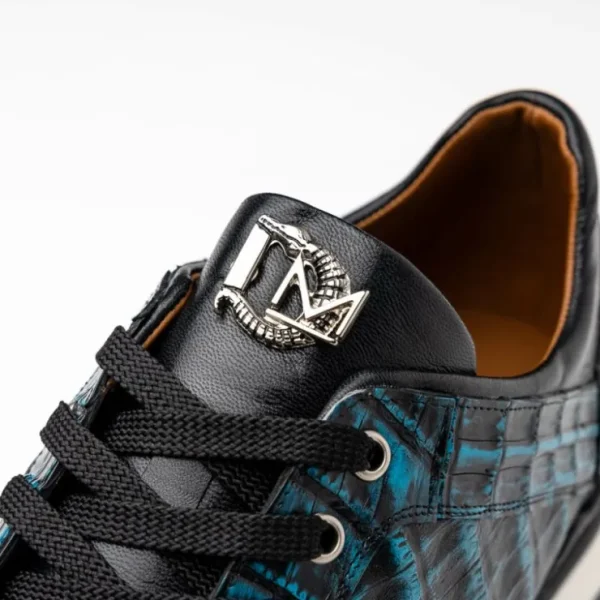 Store Marco di Milano Portici Caiman & Lizard Sneakers Blue Combo BlueCombo
