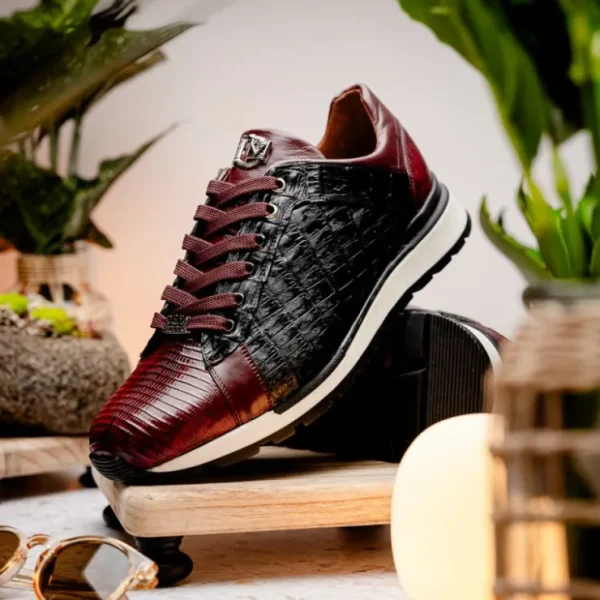 marco_di_milano_portici_c_6-5.webp Discount Marco di Milano Portici Caiman & Lizard Sneakers Wine/Black Combo Wine/BlackCombo