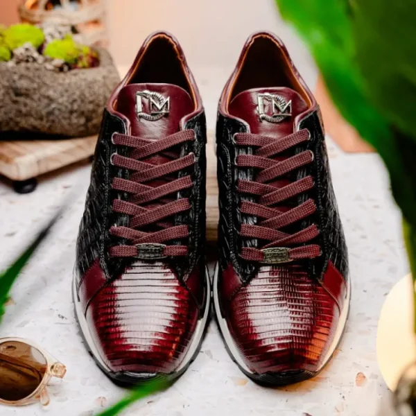 marco_di_milano_portici_c_7-5.webp Discount Marco di Milano Portici Caiman & Lizard Sneakers Wine/Black Combo Wine/BlackCombo