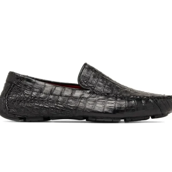 marco_di_milano_remo_caim_0.webp Clearance Marco di Milano Remo Caiman Crocodile Driving Shoes Black