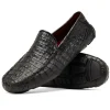 Clearance Marco di Milano Remo Caiman Crocodile Driving Shoes Black