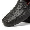Clearance Marco di Milano Remo Caiman Crocodile Driving Shoes Black